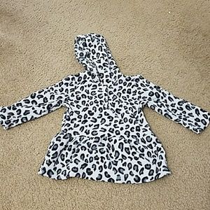 Leopard print hoodie/pullover